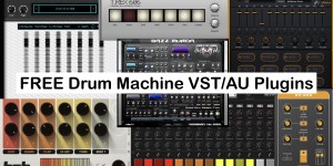 Beitragsbild des Blogbeitrags Best Freeware Drum Machine Plugins For PC & Mac!