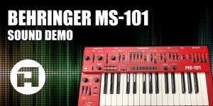 Beitragsbild des Blogbeitrags Behringer MS-101 Synthesizer Sound Demo & Available Now For Pre-Order! 