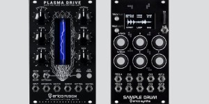 Beitragsbild des Blogbeitrags Erica Synths Plasma Drive Distortion & Sample Drum Eurorack Modules Are Available Now 