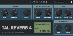 Beitragsbild des Blogbeitrags Togu Audio Line Released TAL-Reverb-4 Beta – FREE Plate Reverb Plugin For PC / Mac 