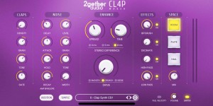 Beitragsbild des Blogbeitrags 2getheraudio CL4P Maker, A Synthesizer Plugin With Which You Can Design Versatile Handclaps 