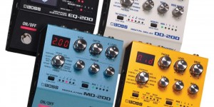 Beitragsbild des Blogbeitrags BOSS Introduced New Guitar Pedal 200 Series: Delay, Graphic EQ, Modulation & Hybrid Drive