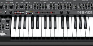 Beitragsbild des Blogbeitrags Behringer MS-101 Analog Synthesizer Black & Blue Editions Now Available & Review By Loopop