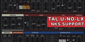 Beitragsbild des Blogbeitrags TAL U-NO-LX Synthesizer: Now With NKS Support Via This Sound Library 