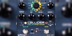 Beitragsbild des Blogbeitrags Source Audio’s New Collider Delay+Reverb Pedal Is Your Modular “Swiss Army Knife” For Complex Soundscapes 