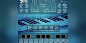 Beitragsbild des Blogbeitrags SampleScience Toy Keyboard, Free Plugin Based On Yamaha PSR-78 Sounds 