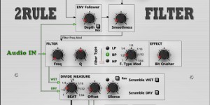 Beitragsbild des Blogbeitrags 2RuleFilter Is A Free Filter Plugin (PC/Mac) For Filtered Glitch Sounds