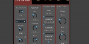 Beitragsbild des Blogbeitrags CHOW Tape Model, Free Open-Source Tape Saturation Plugin For PC & Mac