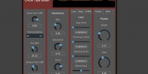 Beitragsbild des Blogbeitrags CHOW Tape Model, Free Open-Source Tape Saturation Plugin For PC & Mac 