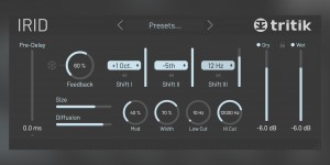 Beitragsbild des Blogbeitrags Tritik Irid, New Shimmer Reverb Plugin With Three Tuneable Reverb Voices