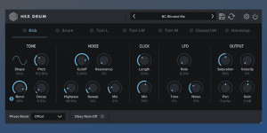Beitragsbild des Blogbeitrags Hex Drum Is A 7-Channel Simmons SDS Inspired Drum Synthesizer Plugin 