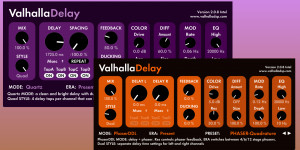 Beitragsbild des Blogbeitrags ValhallaDelay 2.0.8, Free Update With Transparent & Phase-Shifting Delays