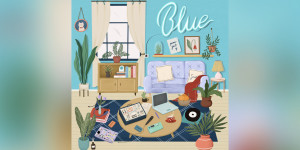 Beitragsbild des Blogbeitrags Panic Girl Releases New 9-Track Album BLUE On Bandcamp 