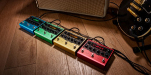 Beitragsbild des Blogbeitrags IK Multimedia packs its high-quality AmpliTube effects in four new X-GEAR pedals