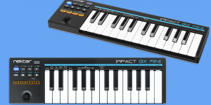 Beitragsbild des Blogbeitrags Nektar Impact GX Mini, portable USB-MIDI keyboard with 25 mini-keys 