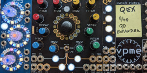 Beitragsbild des Blogbeitrags Superbooth 21: vpme QEX, the 4HP expander for the QD quad drum voice