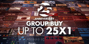 Beitragsbild des Blogbeitrags IK Multimedia 25th Anniversary Group Buy, get up to 25 products for the price of 1. (18 free)