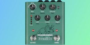 Beitragsbild des Blogbeitrags Eventide brings its TriceraChorus swirling tri-stereo chorus algo in a dot9 pedal