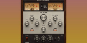 Beitragsbild des Blogbeitrags PSP Audioware Saturator, analog-style saturation plugin with 8 distinct flavors