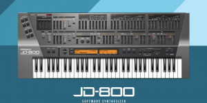 Beitragsbild des Blogbeitrags Roland releases JD-800 Synthesizer plugin onto Roland Cloud 