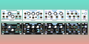 Beitragsbild des Blogbeitrags Mosaic extends its 1U module range: state variable filter, LFO, random, sample|hold & tap 