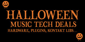 Beitragsbild des Blogbeitrags Best Halloween Music Tech Deals 2021: hardware, plugins, Kontakt libraries & more