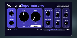 Beitragsbild des Blogbeitrags ValhallaDSP Supermassive 1.5 update, free reverb/delay plugin gets two new reverb modes 