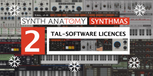 Beitragsbild des Blogbeitrags SYNTHMAS Giveaway #2: enter to win 1 of 2 TAL-Software plugin licences (J-8, U-NO-LX…)