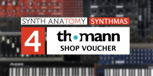 Beitragsbild des Blogbeitrags SYNTHMAS Giveaway #4: enter to win a Thomann shop voucher for Christmas shopping 