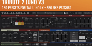 Beitragsbild des Blogbeitrags Synth Anatomy Tribute 2 Juno V3, 180 patches for the TAL-U-NO-LX Synthesizer, 60 for FREE
