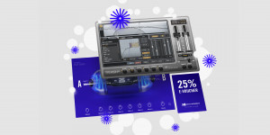 Beitragsbild des Blogbeitrags NI & iZotope Holiday Free Gifts: Trash 2 plugin, Play Series Twenty Five & 25% OFF coupon