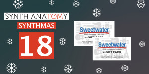 Beitragsbild des Blogbeitrags SYNTHMAS Giveaway #18: enter to win 1 of 2 Sweetwater gift cards for Christmas shopping 