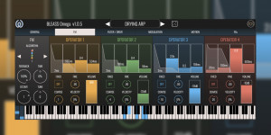 Beitragsbild des Blogbeitrags BLEASS Omega, user-friendly 4-operator FM Synthesizer plugin (macOS, win & iOS)