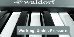 Beitragsbild des Blogbeitrags Waldorf teases “Working. Under. Pressure.”, new poly aftertouch Synthesizer in the works?