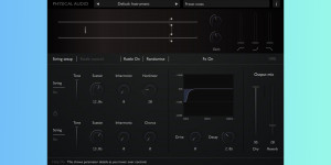 Beitragsbild des Blogbeitrags Physical Audio Preparation, new MPE physical modeling Synthesizer plugin with strings and collisions 