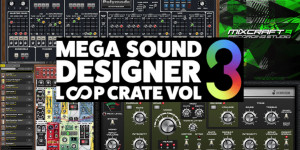 Beitragsbild des Blogbeitrags Mega Sound Designer Loop Crate Collection 3 gives you Cherry Audio plugins & samples for 22,73€