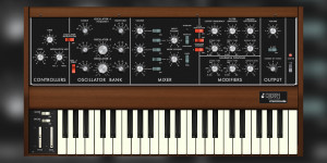 Beitragsbild des Blogbeitrags Cherry Audio Minimode, new Minimoog emulation with polyphony and MPE 