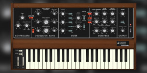 Beitragsbild des Blogbeitrags Cherry Audio Minimode, new Minimoog emulation with polyphony and MPE