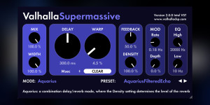 Beitragsbild des Blogbeitrags ValhallaSupermassive 2.0, update with two new reverb modes: Aquarius and Pisces