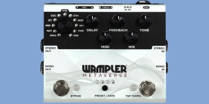 Beitragsbild des Blogbeitrags Wampler Metaverse, a hands-on stereo multi-delay with 11 delay types plus free plugins 