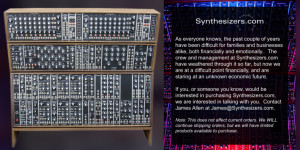Beitragsbild des Blogbeitrags Synthesizers.com, the 5U modular Synthesizer company is for sale
