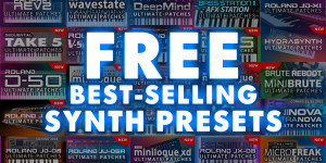 Beitragsbild des Blogbeitrags Ultimate Patches is giving away free presets for hardware synthesizers 