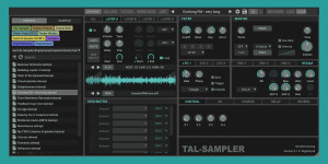 Beitragsbild des Blogbeitrags TAL-Sampler 4.1.2 with a new UI, preset browser, CLAP support, and more