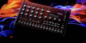 Beitragsbild des Blogbeitrags Korg drumlogue, new analog drum machine with a flexible hybrid core