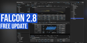 Beitragsbild des Blogbeitrags UVI Falcon 2.8, free update adds texture oscillator, 7 new effects, and more