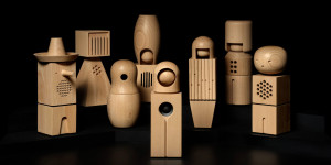 Beitragsbild des Blogbeitrags Teenage Engineering Choir, MIDI-playable,singing wooden dolls 