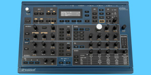 Beitragsbild des Blogbeitrags Waldorf Kyra SE Seablue, virtual analog synth with new limited edition clothes