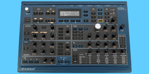 Beitragsbild des Blogbeitrags Waldorf Kyra SE Seablue, virtual analog synth with new limited edition clothes 