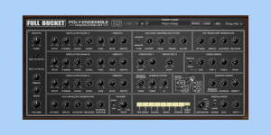 Beitragsbild des Blogbeitrags Full Bucket Music PECS, free plugin emulates the KORG PE-2000 Synthesizer 