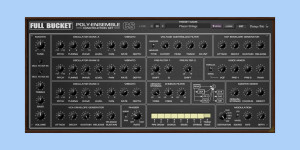 Beitragsbild des Blogbeitrags Full Bucket Music PECS, free plugin emulates the KORG PE-2000 Synthesizer